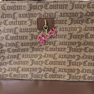 Juicy Couture Gothic Status Brown Love Lock Crossbody Purse Bag